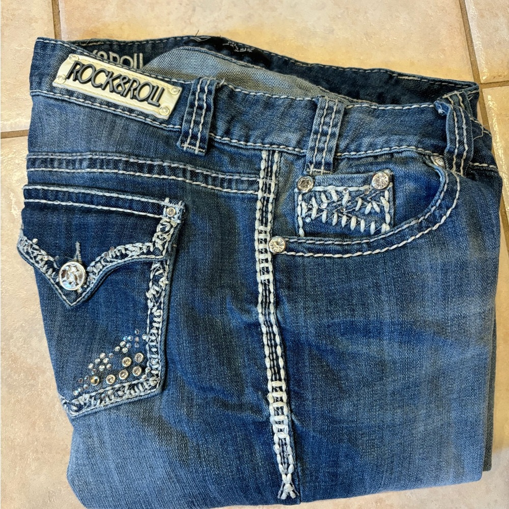 Cowgirl tuff rock roll jeans